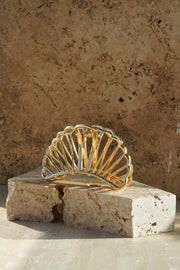 Juliana 14K Gold Plated Hair Claw - Gold | MESHKI US