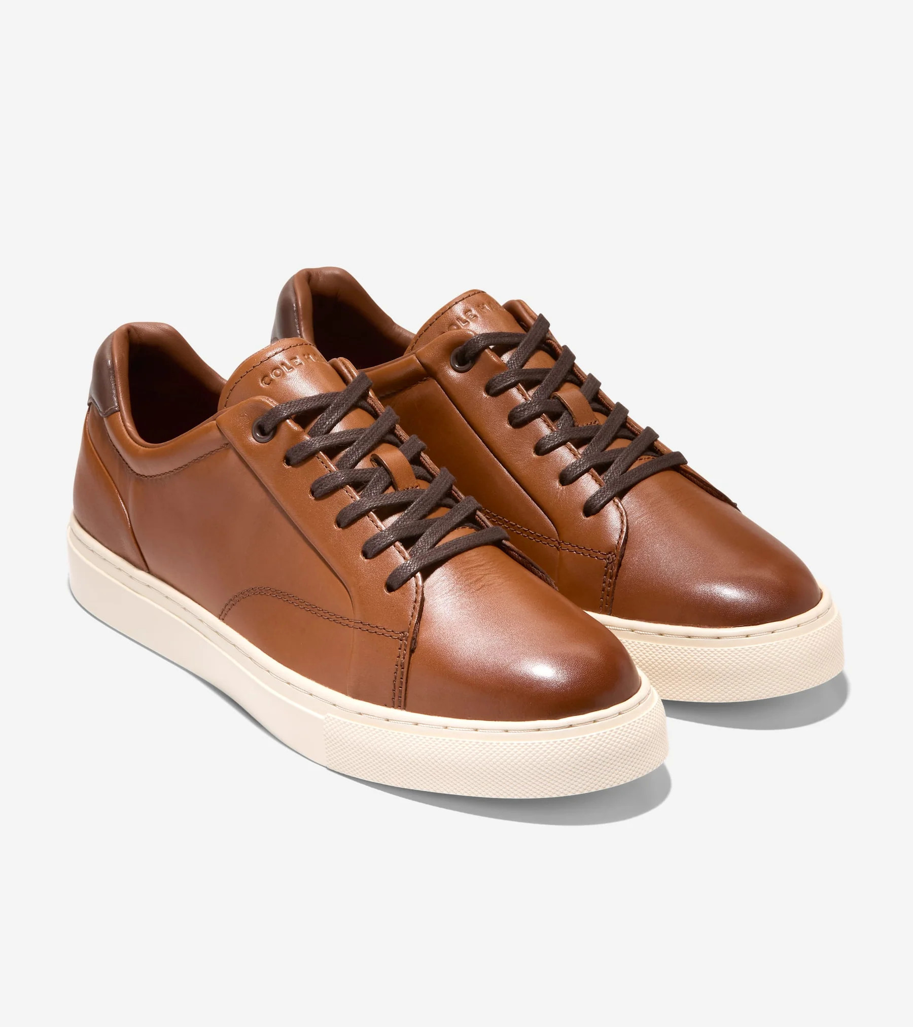 Men's Grand Kittery Court Sneakers in Brown | Cole Haan | Cole Haan (US)