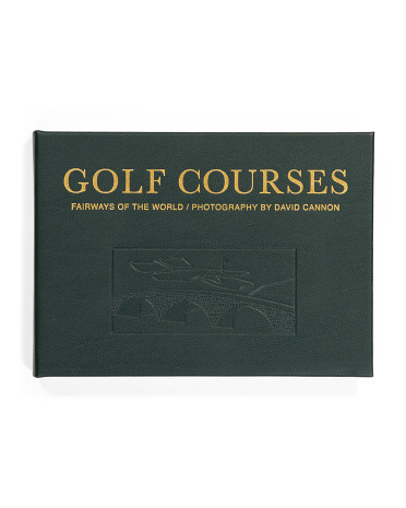 Golf Courses Leather Bound Book | TJ Maxx