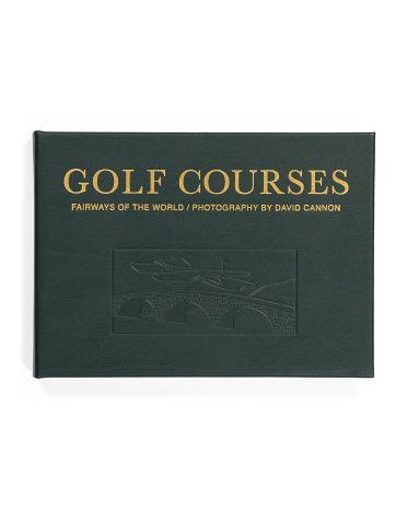 Golf Courses Leather Bound Book | TJ Maxx