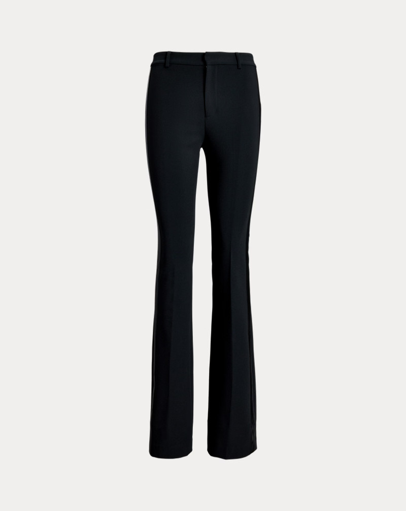 Satin-Trim Double-Faced Crepe Pant | Ralph Lauren (UK)