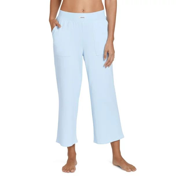 Jockey Essentials Women's Organic Cotton Stretch Cropped Sleep Pants, Sizes S-3X | Walmart (US)