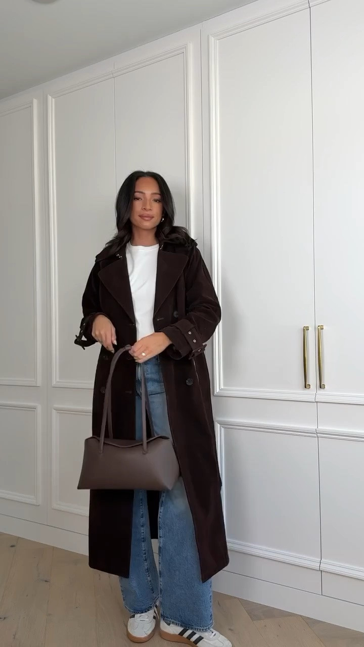 35% OFF!! This suede trench coat is the perfect shade of chocolate brown and the best layer for fall. It was one of my favorites from the Nordstrom Anniversary Sale last year and it is restocked!! It's under $200 and also comes in a deep maroon color. Wearing size S white tee, size small suede trench coat and size 26 jeans 

nordstrom sale, nsale, fall outfit, fall fashion, winter outfit, winter fashion, suede coat, fall coat, winter coat, fall capsule wardrobe, closet essentials

#LTKSaleAlert #LTKSeasonal