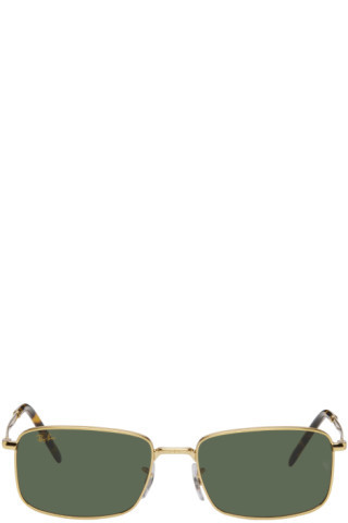 Ray-Ban - Gold RB3717 Sunglasses | SSENSE