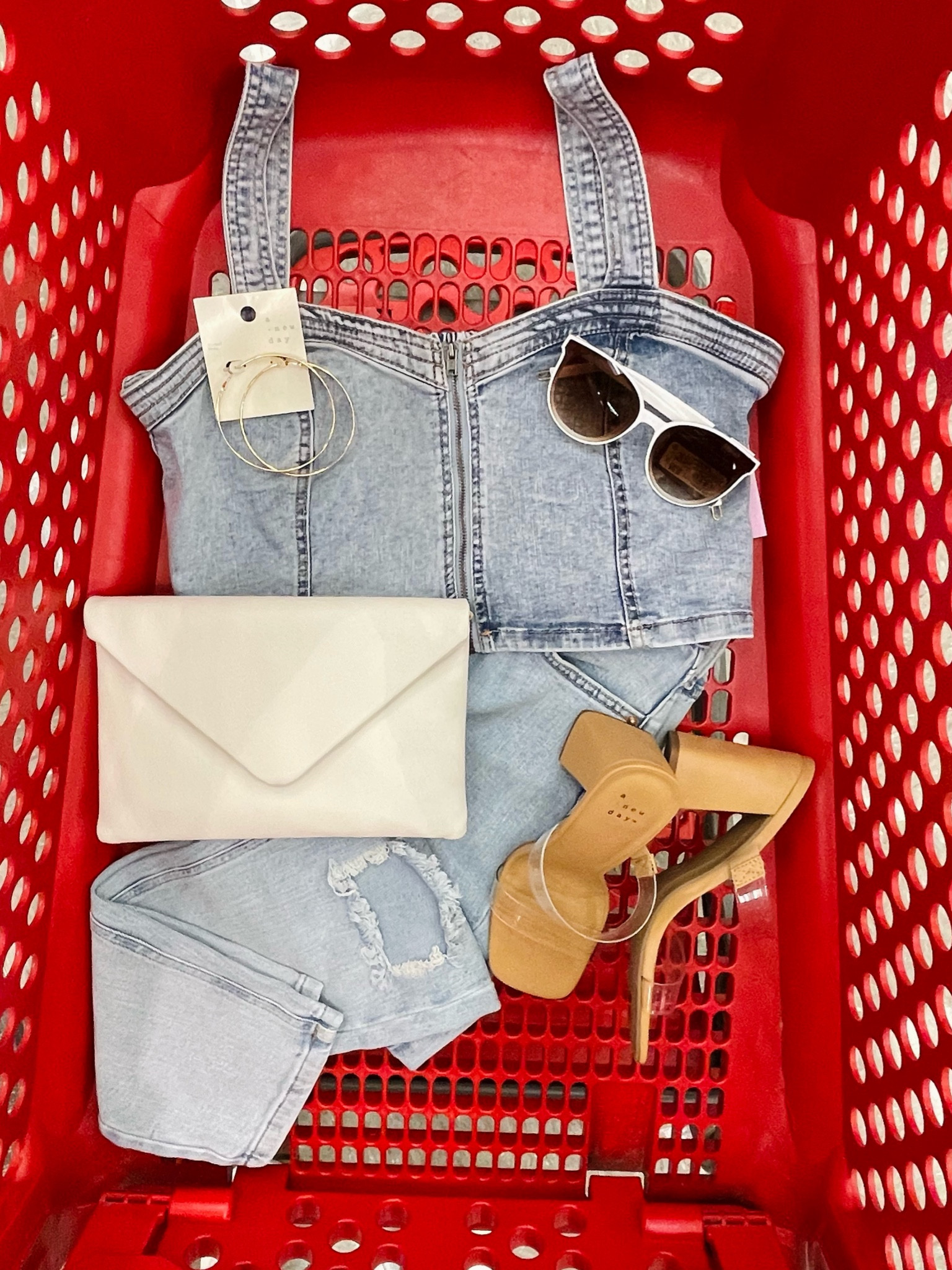 Jumping on the Canadian tuxedo trend with this OOT Target Style 

#LTKunder50 #LTKsalealert #LTKshoecrush