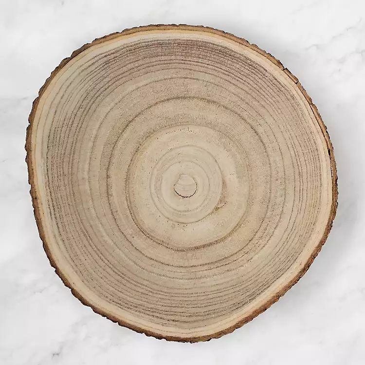 Decorative Wood Slice Charger | Kirkland's Home