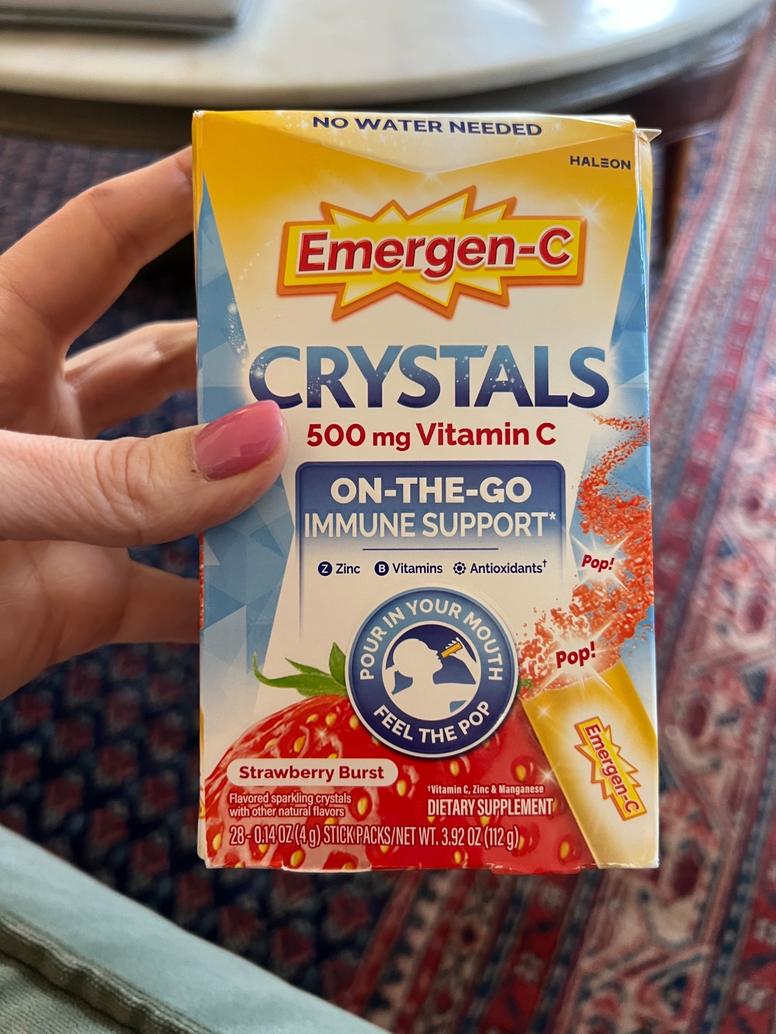 I love this innovation! I carry them with me everywhere - especially when I travel. Just pour it on your tongue and it tastes like pop rocks!
They also have for kids! #ltkhealth #ltktravel

#LTKdayinmylife #LTKmomlife #LTKActive