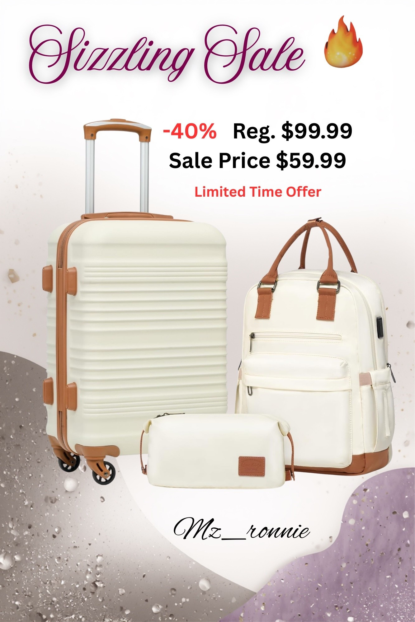 Don't miss out on this easy-to-carry and roll 3-piece matching luggage set with TSA spinning locks wheels by Coollife.  🚨 Amazing Sales Alert.. Don't miss out.  Shop my LTK SHOP for more looks and sales.

#LTKU #LTKTravel #LTKSaleAlert