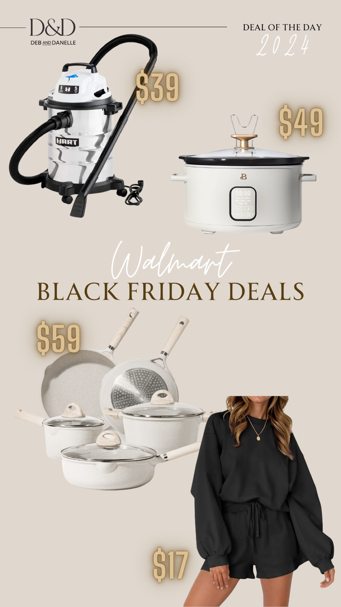 Here are my top deal picks for the day from Walmart’s early Black Friday sale! #WalmartPartner We own the Carote pots and pans set, so I can tell you this is a great buy! The lounge set makes an awesome treat-yourself buy, and the crockpot and shop vacuum would make awesome gift ideas!   @walmart  #WalmartGifts

#LTKGiftGuide #LTKHoliday #LTKSaleAlert