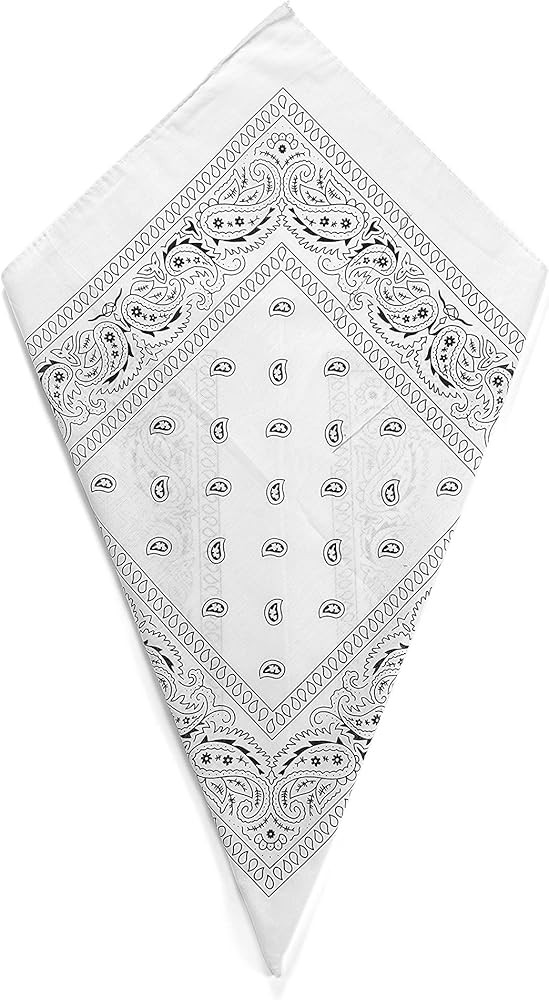 Paisley Bandana Head Scarf Headbands Handkerchief Cowboy Cotton Bib Party Face Covering Headwear ... | Amazon (UK)