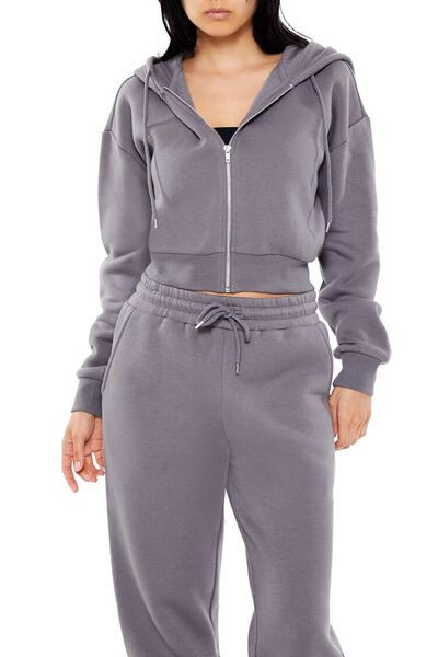 Fleece Zip-Up Hoodie | Forever 21