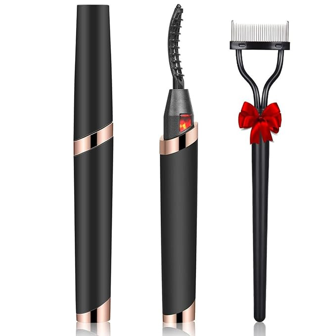 Heated Eyelash Curler, Electric Eyelash Curlers, Rechargeable Lash Curler with Eyelash Comb for M... | Amazon (US)