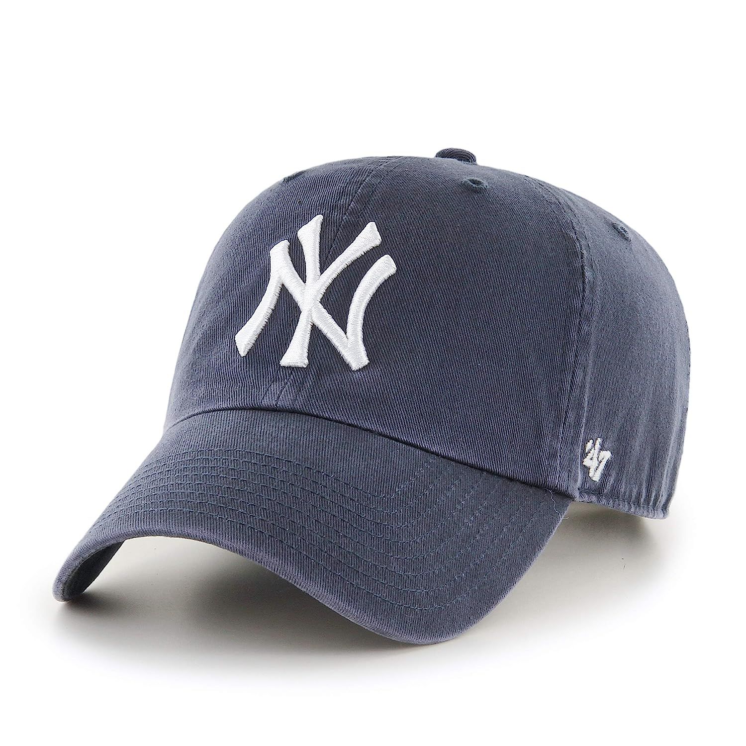 '47 Brand New York Yankees Clean Up Dad Hat Cap Vintage Navy/White | Amazon (US)