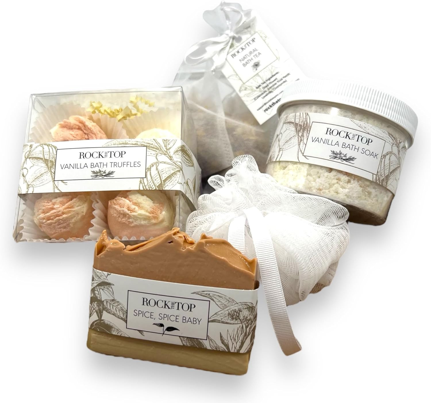 Relaxation Gifts for Women. 6 Self Care Gifts, Mineral-Rich Vanilla Bath Salt, Pumpkin Spice Bath... | Amazon (US)