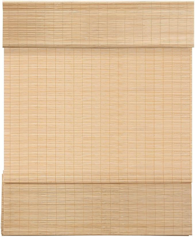 LazBlinds Cordless Bamboo Roman Shades, Light Filtering Window Treatment, Roll Up Bamboo Blinds f... | Amazon (US)