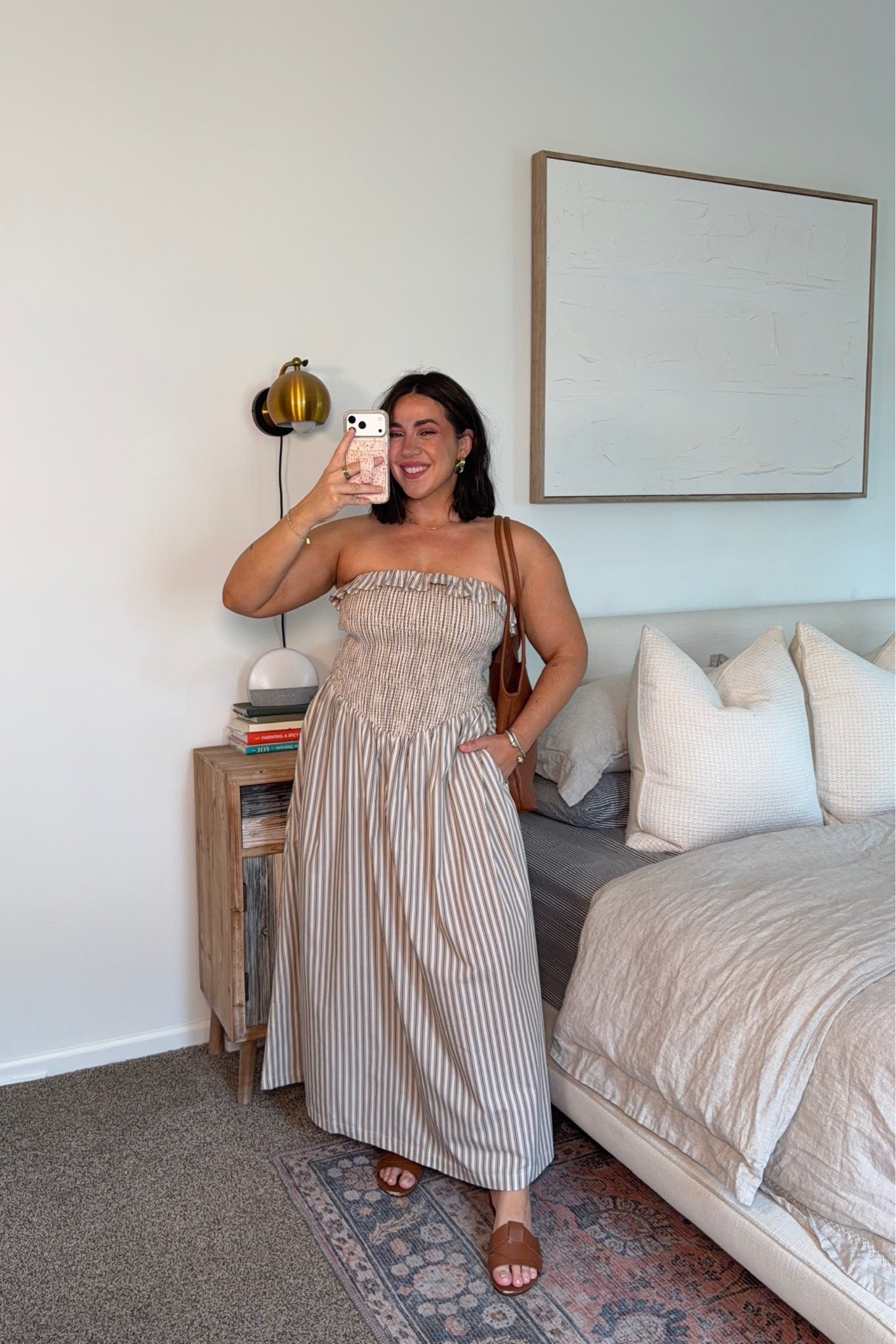 Back in stock! Wearing a size L but could do a M! The perfect summer dress for any event or casual style.

#LTKootd #LTKMidsize #LTKSeasonal