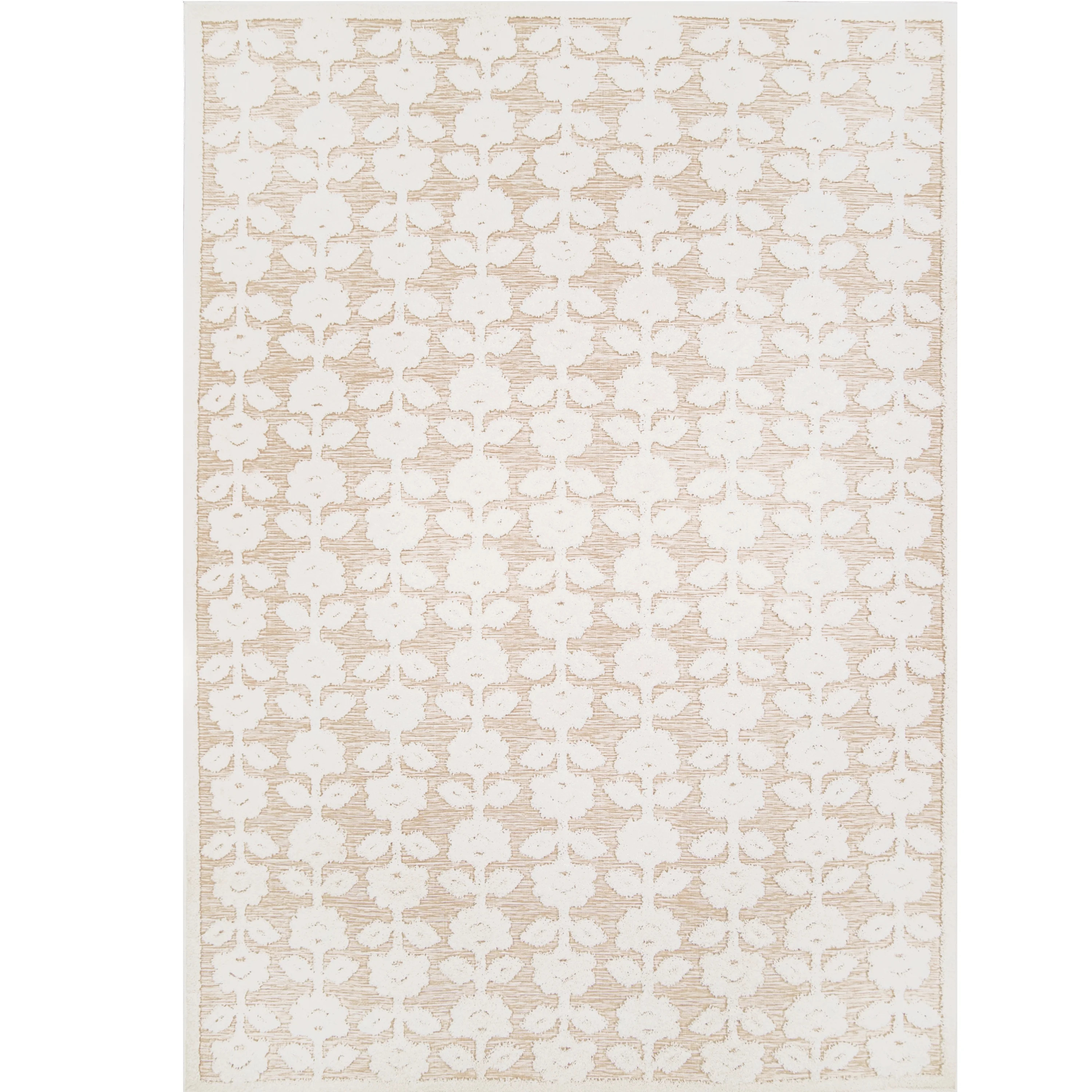 My Texas House Poppy 2' x 3' Driftwood Floral Indoor/Outdoor Area Rug - Walmart.com | Walmart (US)