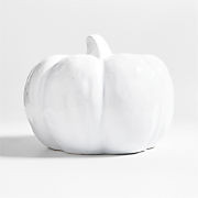 Large White Ceramic Pumpkin + Reviews | Crate & Barrel | Crate & Barrel