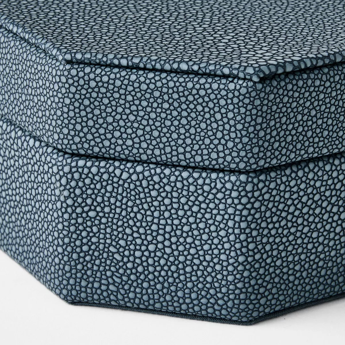 Small Faux Shagreen Box Blue - Threshold™ designed with Studio McGee | Target