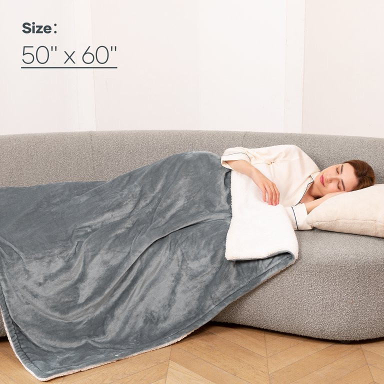 Maxkare 50" x 60" Electric Throw Blanket with 6 Heating Levels & 1-5H Auto-off, Machine Washable ... | Walmart (US)