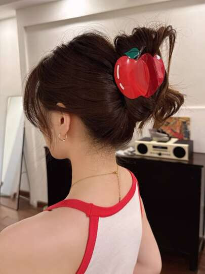1pc Fashionable Apple Shaped Claw Clip | SHEIN