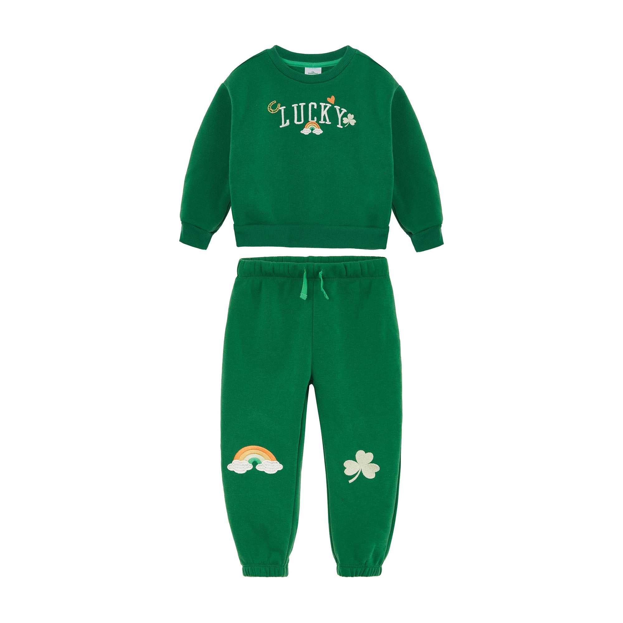 Way To Celebrate Toddler St. Patrick's Day Jogger Set, Sizes 12M-5T | Walmart (US)