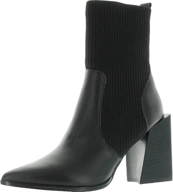 Amazon.com | Steve Madden Women's Tackle Ankle Boot, Black Leather, 8.5 | Shoes | Amazon (US)