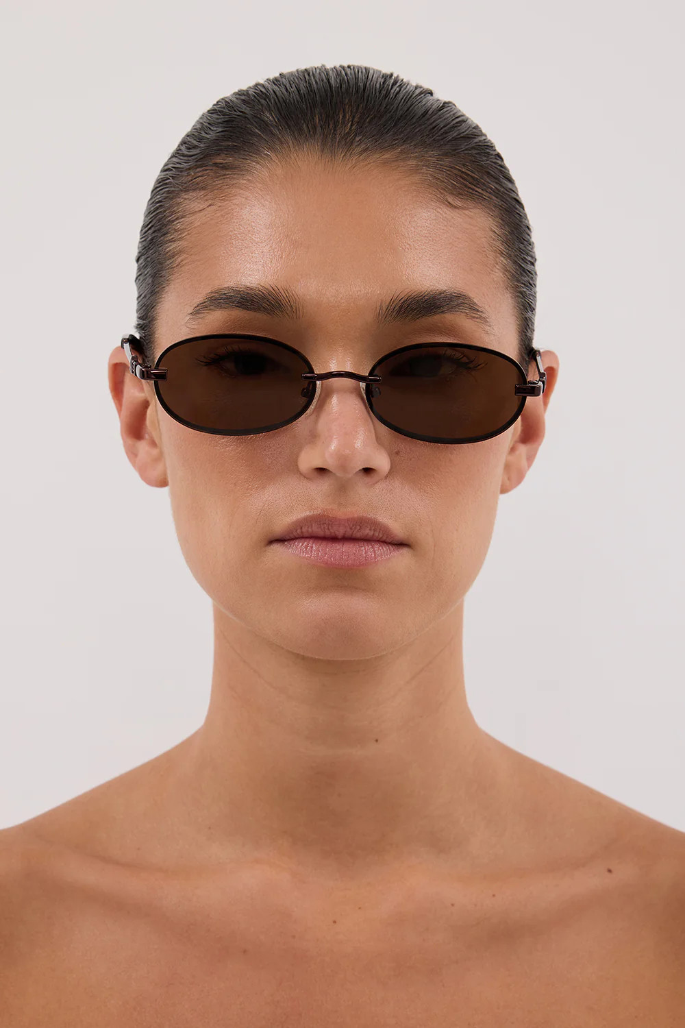 LUV LOU THE JEAN BRONZE SUNGLASSES | DISSH