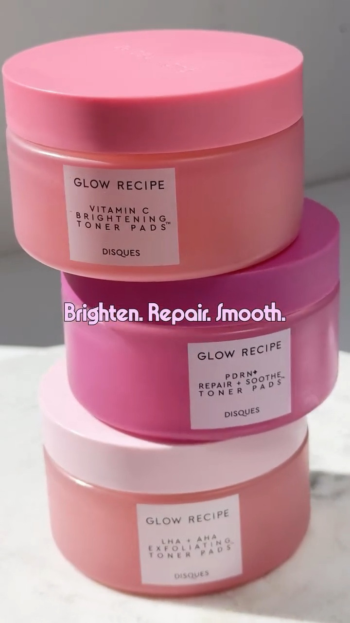 New from Glow Recipe ✨🍉�Three toner pads, three moods 💗🩷💜— gentle exfoliation, barrier repair, and brightening.
�Each one feels so soft on the skin but still does something instantly: smoother texture, calmer skin days, and a brighter, more awake glow.�Lightweight, sensitive-skin friendly, and honestly… kind of addicting to use ✨

Ambassador; @glowrecipe #glowrecipe #tonerpads #glowrecipewatermelon 

𝐃𝐨𝐧’𝐭 𝐫𝐞𝐩𝐨𝐬𝐭 𝐦𝐲 𝐰𝐨𝐫𝐤 𝐰𝐢𝐭𝐡𝐨𝐮𝐭 𝐩𝐞𝐫𝐦𝐢𝐬𝐬𝐢𝐨𝐧.
𝘐 𝘵𝘳𝘺 𝘢 𝘭𝘰𝘵 𝘰𝘧 𝘣𝘦𝘢𝘶𝘵𝘺 𝘱𝘳𝘰𝘥𝘶𝘤𝘵𝘴—𝘱𝘪𝘤𝘬 𝘸𝘩𝘢𝘵 𝘧𝘪𝘵𝘴 𝙔𝙊𝙐𝙍 𝘴𝘬𝘪𝘯, 𝘯𝘰𝘵 𝘫𝘶𝘴𝘵 𝘵𝘩𝘦 𝘩𝘺𝘱𝘦♥

Glow recipe, Kbeauty, Glow recipe toner pads, Glow recipe vitamin c toner pads, Holy grail, Pinterest aesthetic, girl therapy, That girl aesthetic, Girly girl aesthetic, Coquette, Pink aesthetic, Trending, Explore

#LTKspring #LTKspringtrends #LTKBeauty