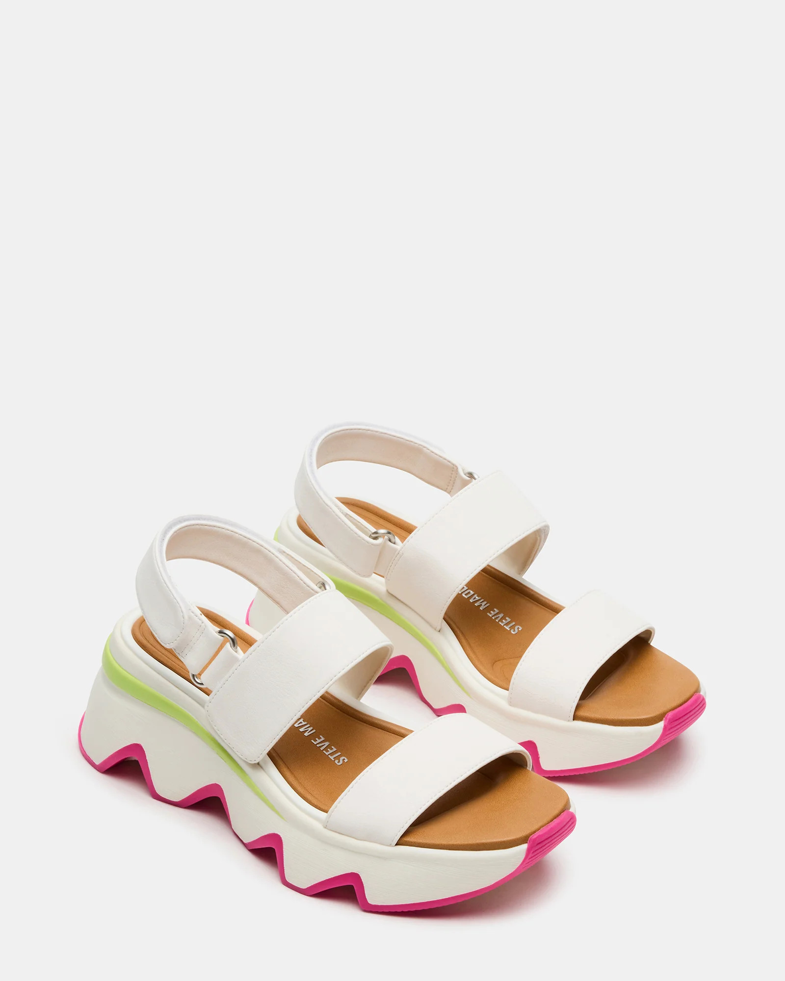 LOCHAN Bone Platform Flatform Strappy Women's Sandal | Steve Madden (US)