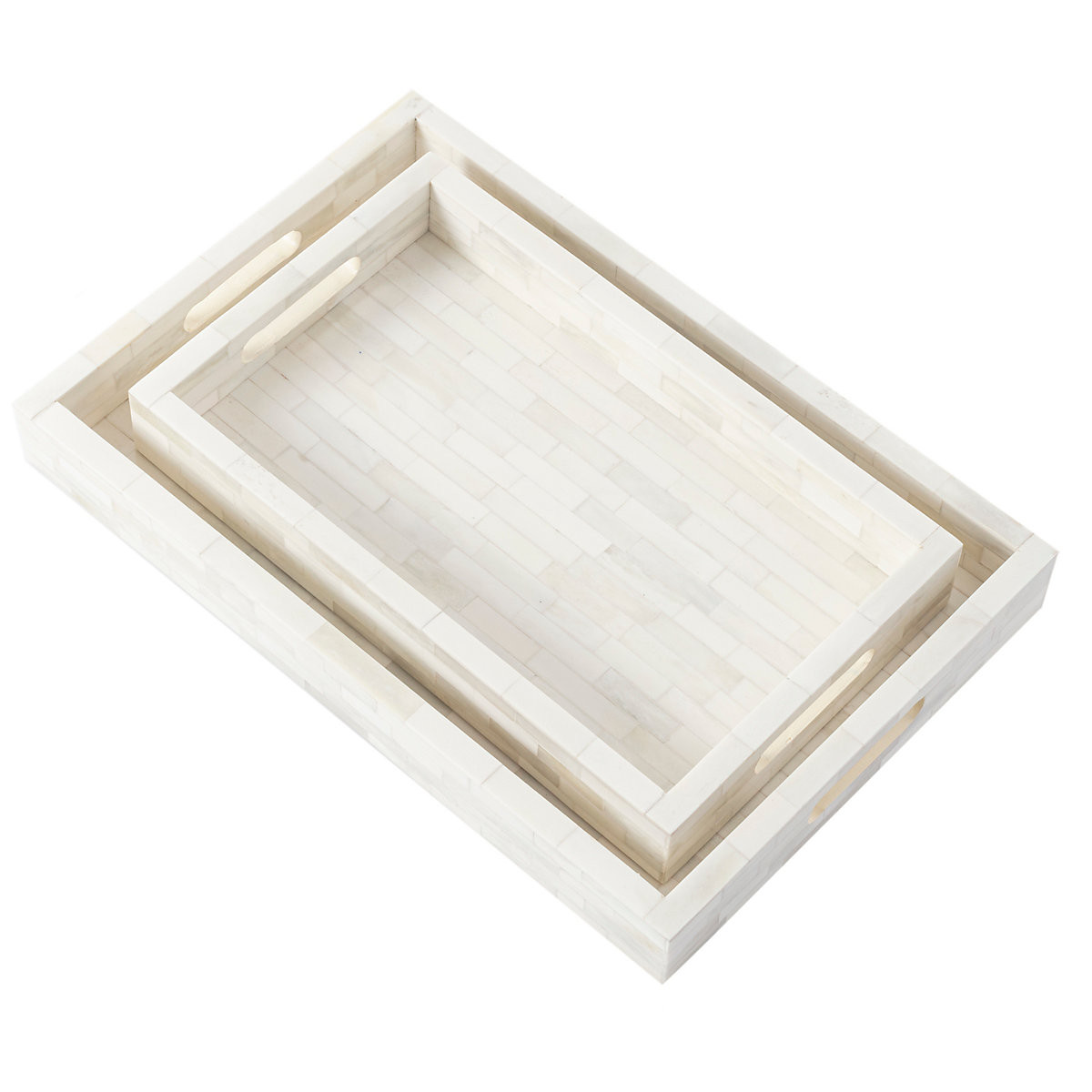 Natural Bone Inlay Tray | Furniture | Annie Selke