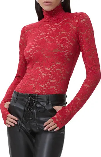 Zadie Sheer Lace Top | Nordstrom