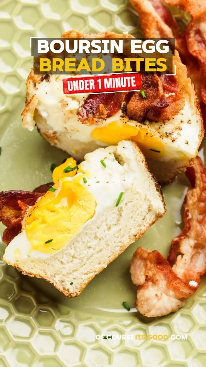 OF COURSE IT’S GOOD 👩🏻‍🍳 UNDER 1 MINUTE | Boursin Egg Bread Bites 🥚🍳

Full recipe: ofcourseitsgood.com

#LTKHome #LTKvlog #LTKfoodie