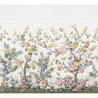 REMIX WALLS Spring Chinoiserie Farm and Country Soft White Wall Mural ASTM5055 - The Home Depot | The Home Depot