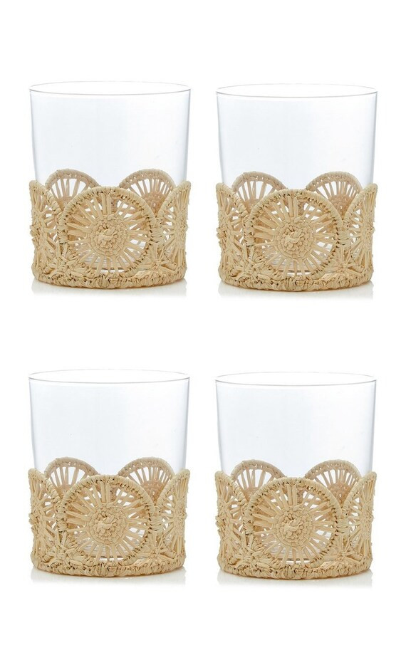 Raffia/iraca Palm Glass Bases  Handmade Short & Tall | Etsy | Etsy (US)