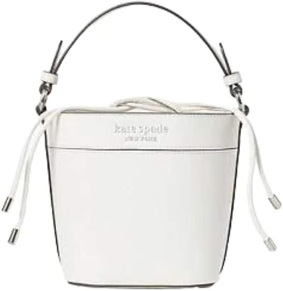 Cameron small bucket bag white leather crossbody | Amazon (US)