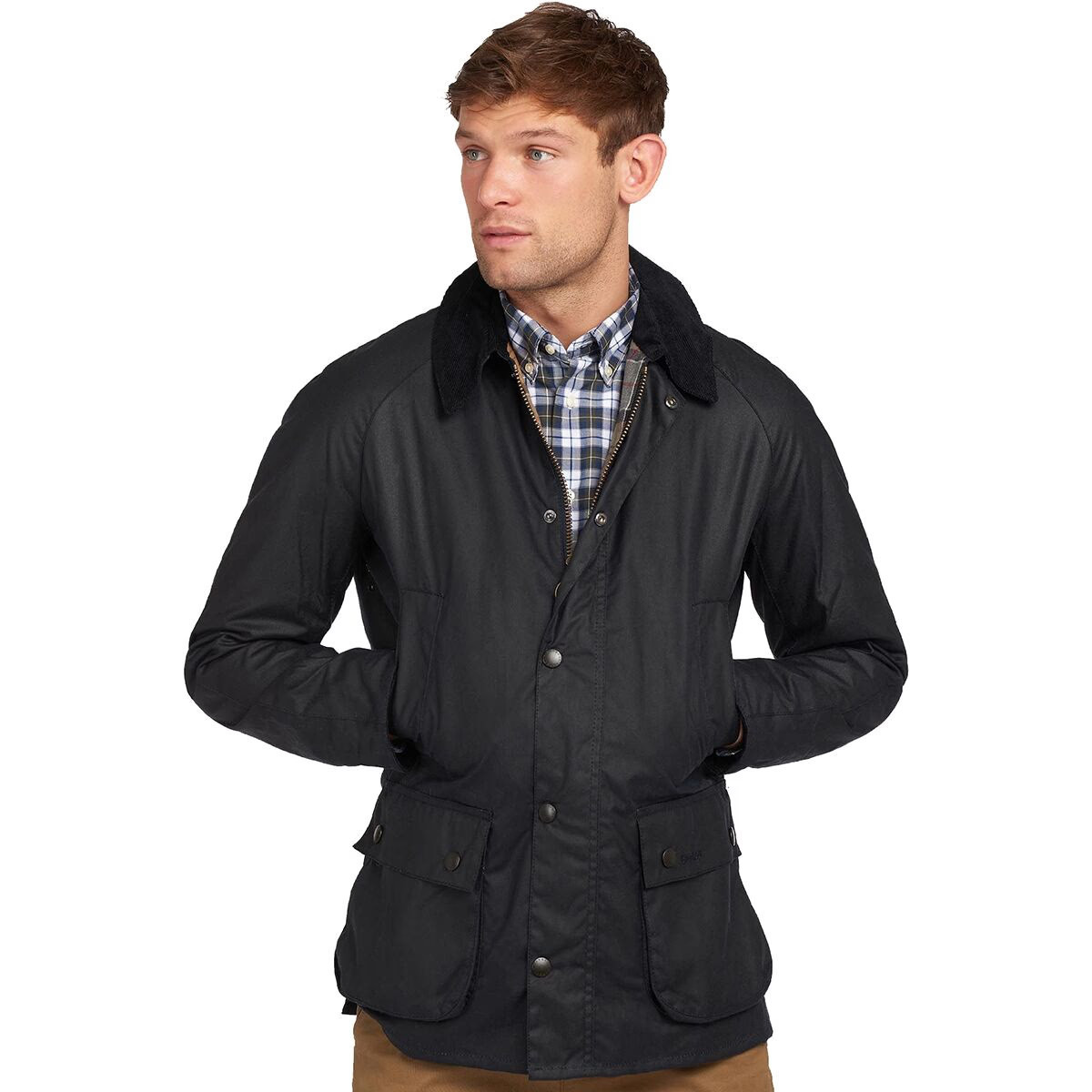 Barbour Ashby Wax Jacket - Men's Navy, XL | Backcountry