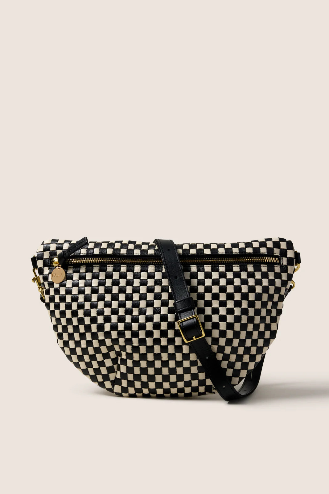 CLARE V. Women's Grande Fanny Bag, Black | Evereve