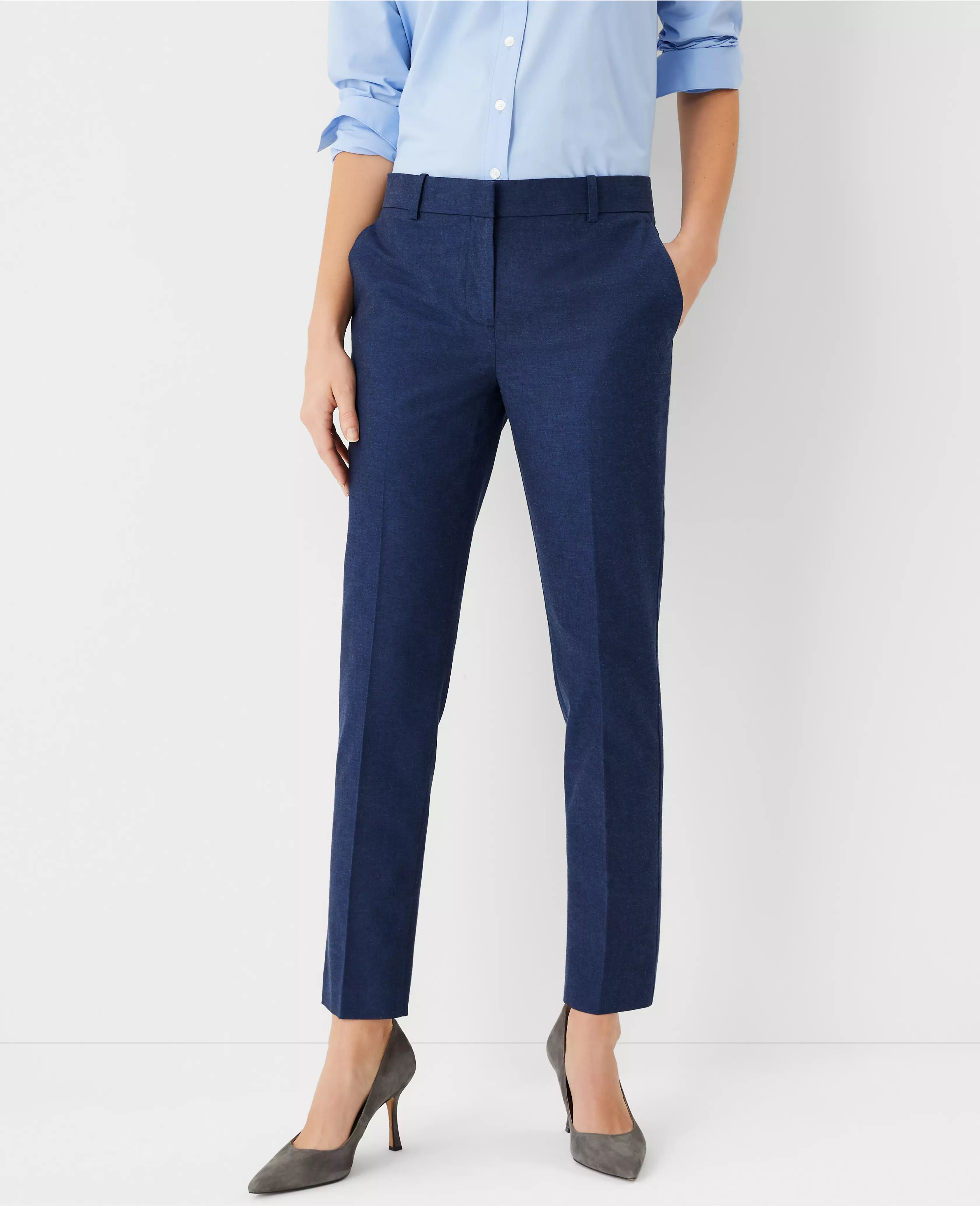 The Eva Ankle Pant in Lightweight Refined Denim | Ann Taylor (US)