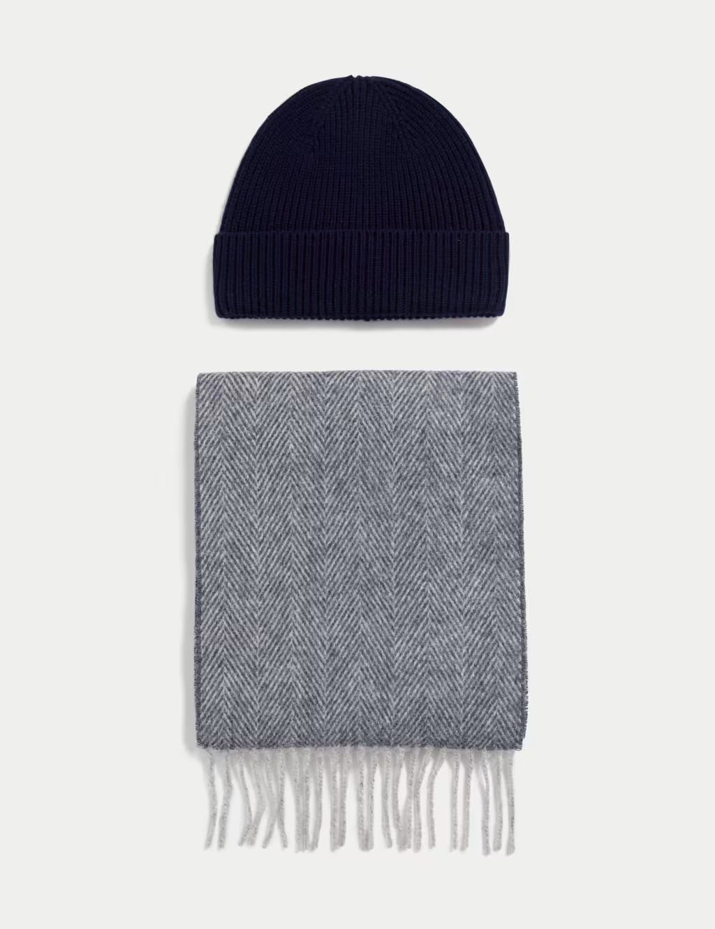 Pure Extra Fine Merino Wool Hat & Scarf Set | Marks & Spencer (UK)