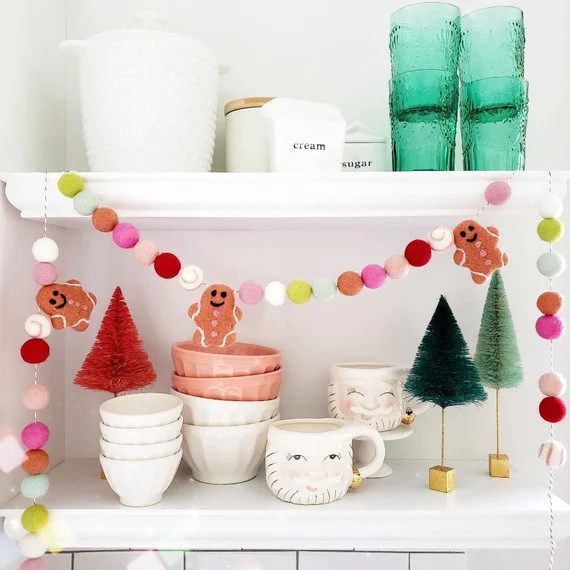 Christmas Garland Gingerbread Man Garland Christmas Banner | Etsy | Etsy (US)