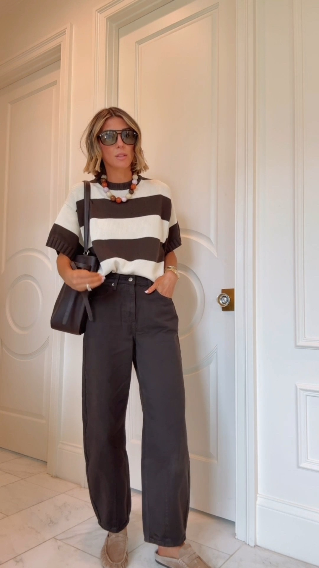 OOTD! This striped sweater is so great for the transition from summer to fall. My barrel jeans are on sale at @Target for $26!

#LTKfall #LTKjeans #LTKsale