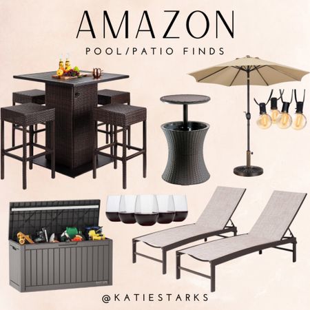 Amazon has so many affordable pool furniture sets and patio finds. Time to get ready for summer!

#LTKfindsunder100 #LTKSeasonal #LTKhome