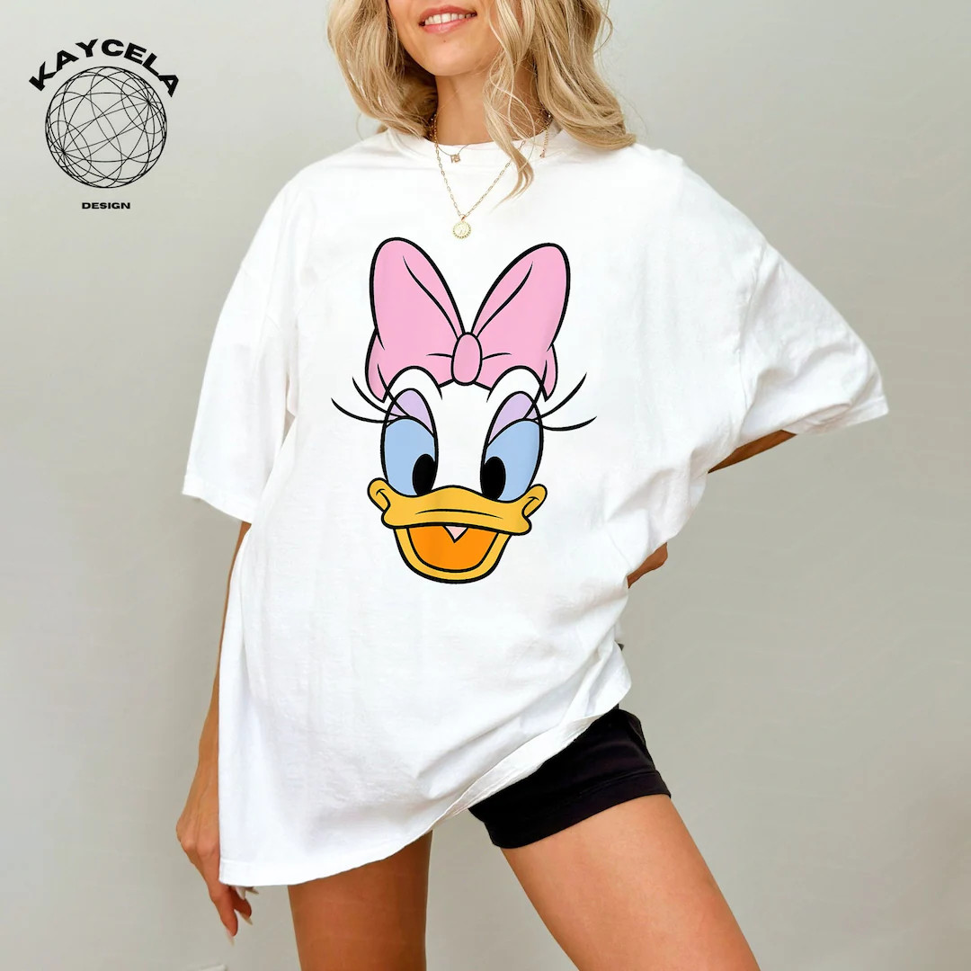 Disney Daisy Duck Big Face Shirt, Daisy Duck Shirt, Disney Vacation, Disney Daisy Shirt, Adults K... | Etsy (US)