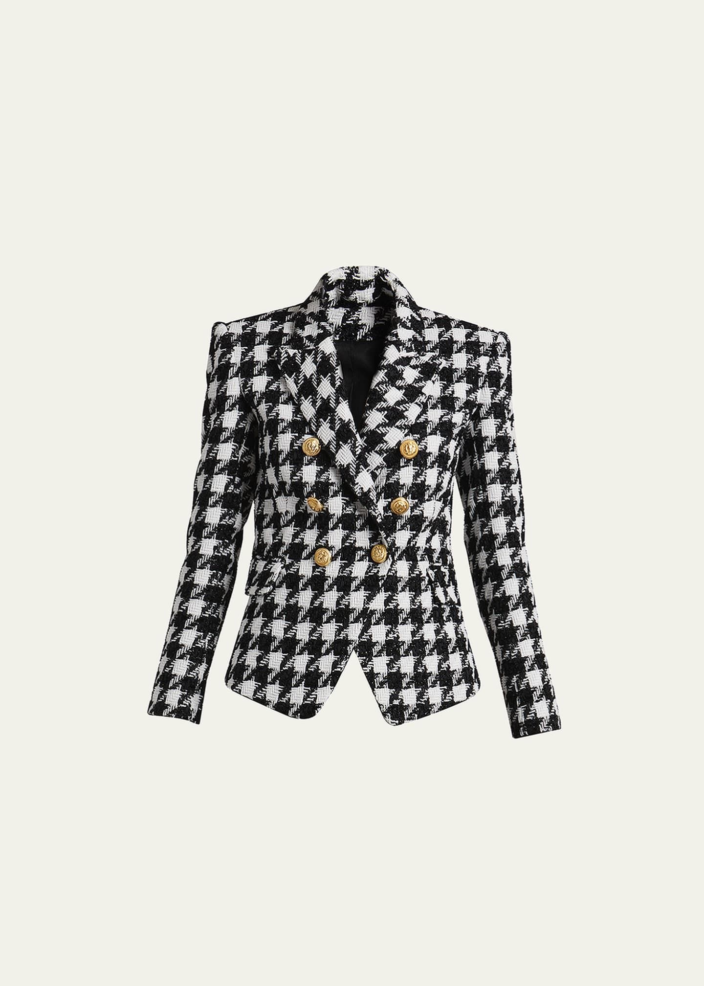 Balmain Houndstooth Tweed Blazer | Bergdorf Goodman