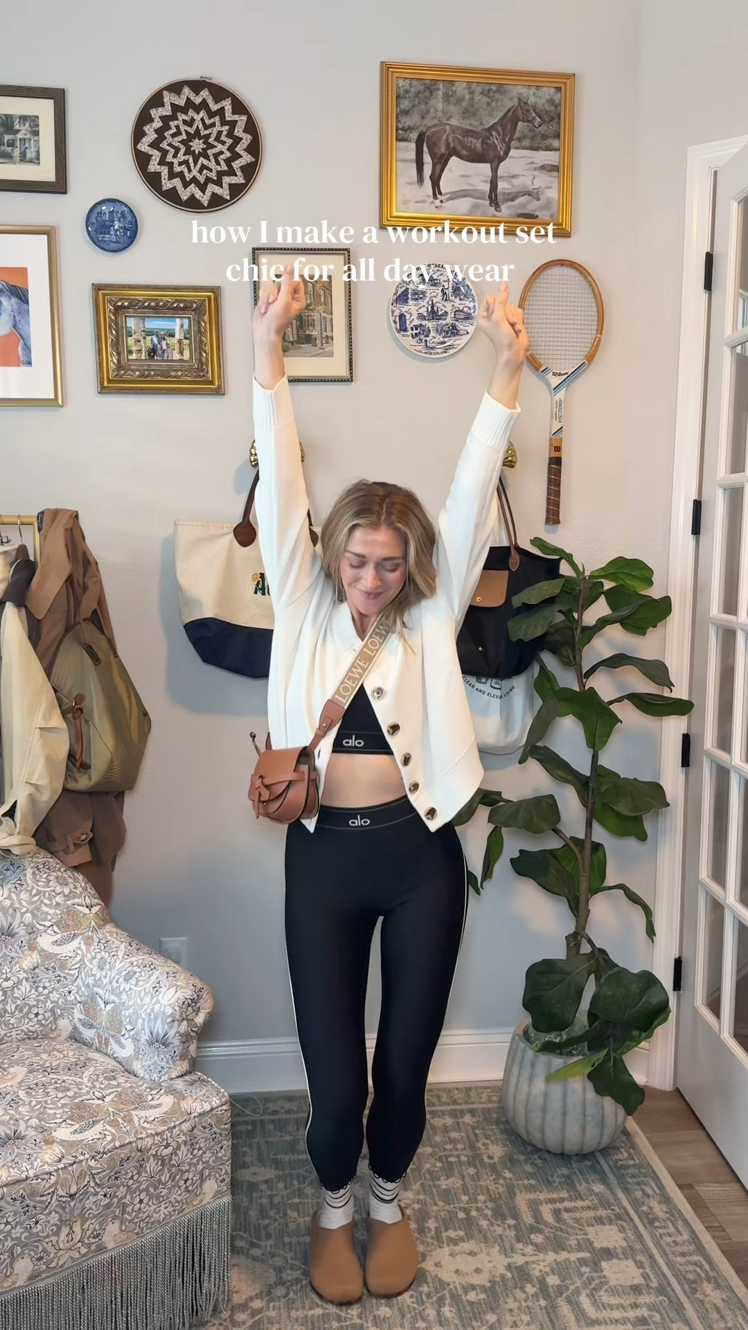 This cream Quince cardigan is my secret to making an Alo set look chic and elevated. I throw it on after Pilates and I’m instantly ready for lunch and errands…

•	how to style alo set
	•	chic mom outfit
	•	classic mom style
	•	elevated athleisure outfit
	•	comfy but put together outfits
	•	gym to errands outfit
	•	everyday mom outfits
	•	quince cardigan outfit
	•	polished mom outfit formula
	•	casual chic mom style

#LTKgrwm #LTKootd #LTKmomlife