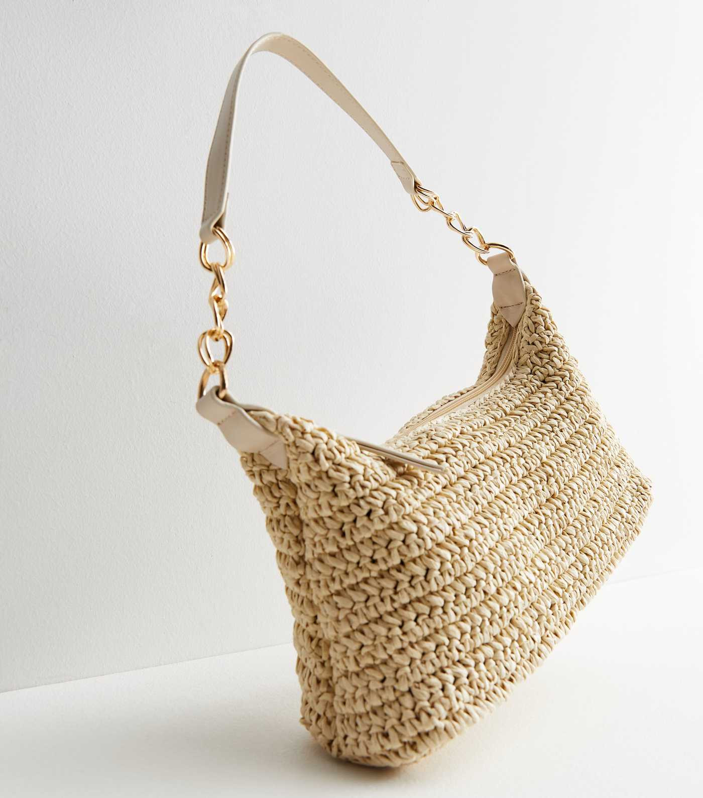 Stone Straw Effect Chain Shoulder Bag
						
						Add to Saved Items
						Remove from Saved Ite... | New Look (UK)