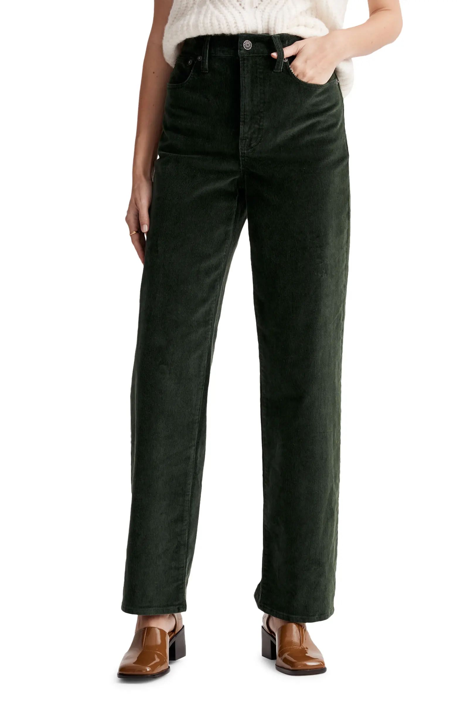 Madewell The Perfect Vintage Wide-Leg Corduroy Pants | Nordstrom | Nordstrom