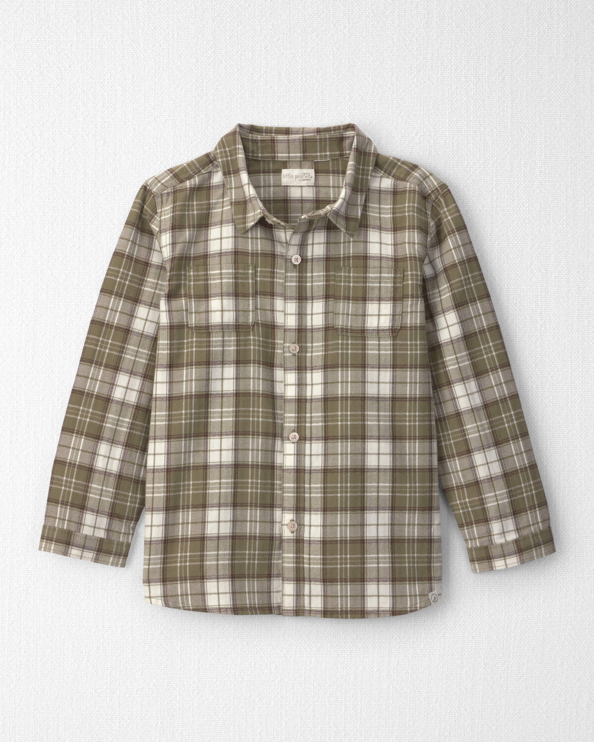 Boys Organic Cotton Flannel Button-Down Shirt | Carter's Inc