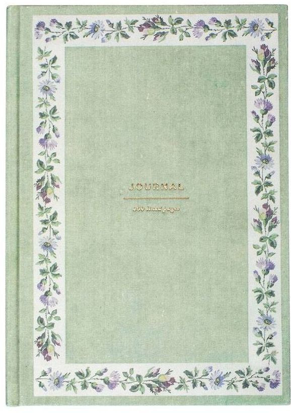 Floral Border Hardcover Book Cloth Journal | Paper Source